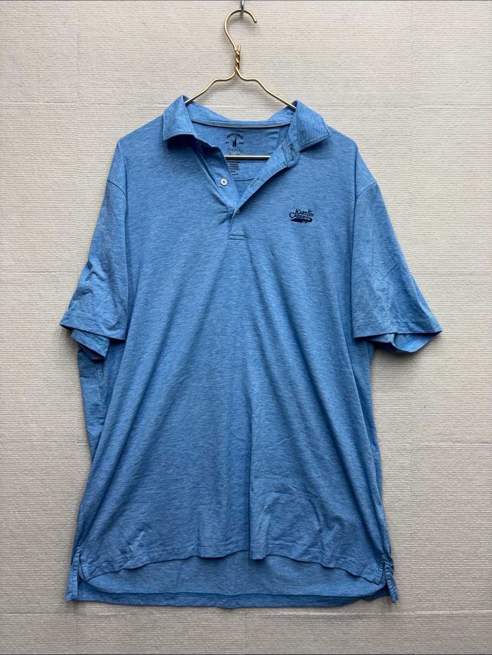 Johnnie-O | XL Men's Blue Polo Shirt embroidered